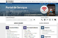Imagem do site UPortal de serviços Vitória